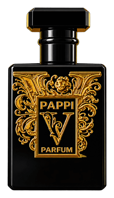 Pappi Elixir 40% concentrated fragrance bottle on a transparent background