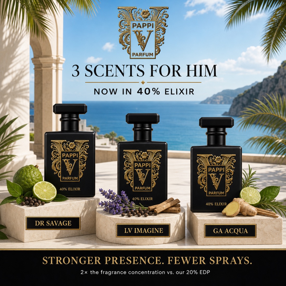 Pappi 40% Elixir scent selection for him